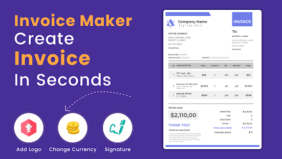 Invoice Maker Free – Create Invoice Design Online